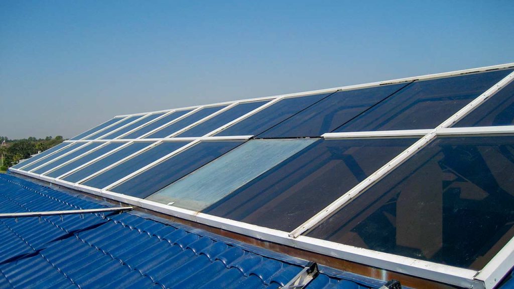 An image of a skylight on the roof.