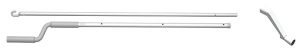 Telescoping and handle for manual fresh air skylights.