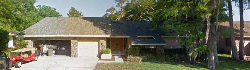 A streetview of the Palm Harvor residence.