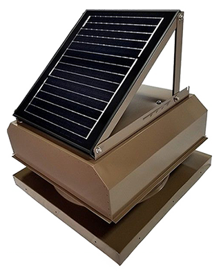 An Attic Breeze CMA solar attic fan.