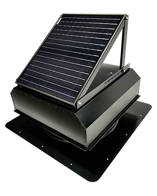 An Attic Breeze SFA solar attic fan.